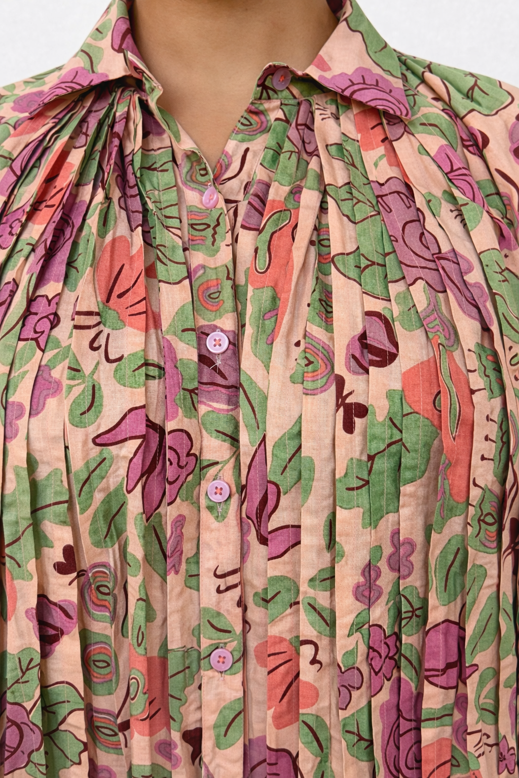 Florae Pleat Dress