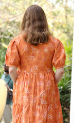Leopard print Orange Dress