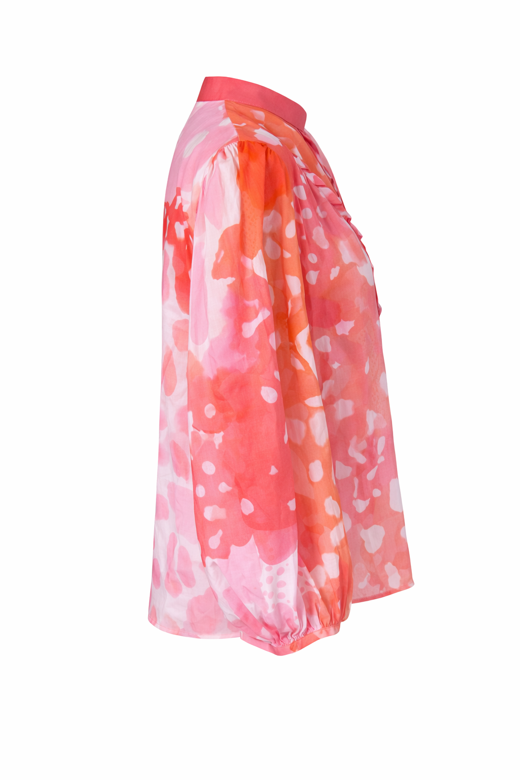 Coral Ruffle Muse Shirt