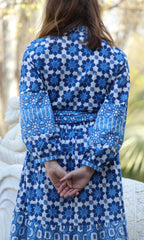 Artistic Blue Dress