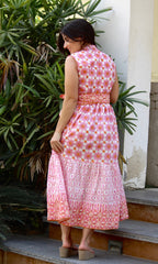 Daylily Midi sleeveless Dress