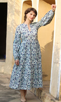 Marigold Balloon Sleeves Dress