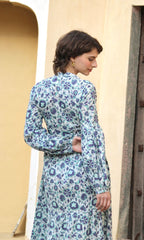 Marigold Balloon Sleeves Dress