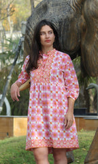 Daylily mini Dress DRESSES Cyclamen 