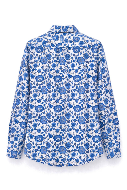 Blue Botanical Shirt