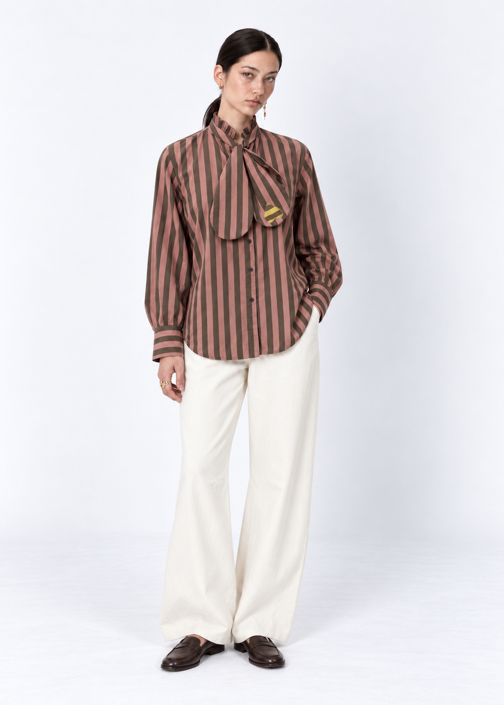 Strip Cocoa shirt
