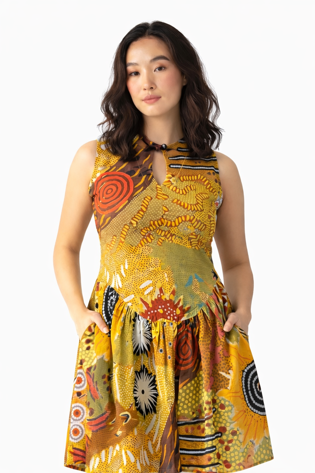 Brushstroke Short Dress