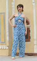 BLUE MARIGOLD JUMPSUIT