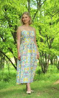 JANTAR MANTAR PRINT MIDI DRESS