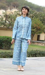 BLUE PEACOCK CO-ORD SET