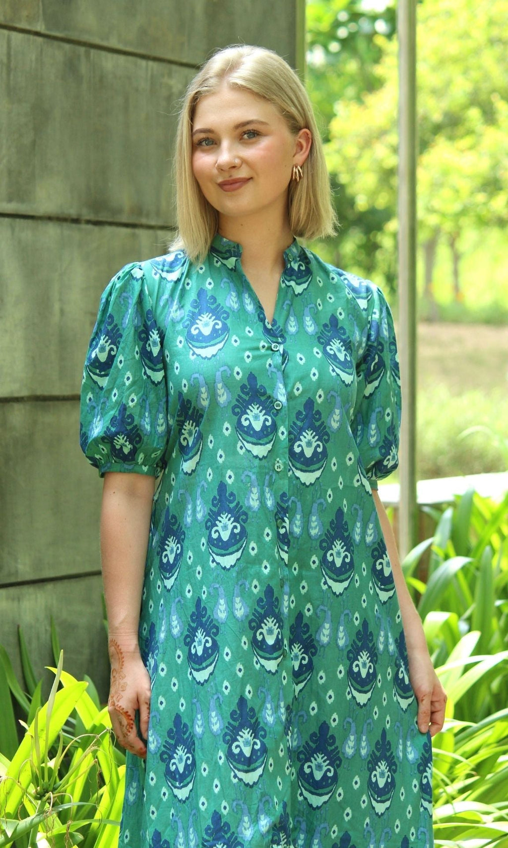 GREEN SILA DRESS