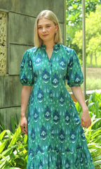 GREEN SILA DRESS