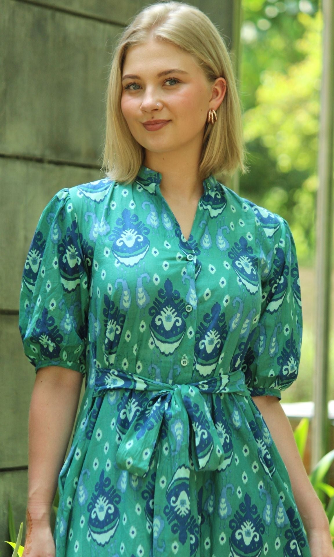 GREEN SILA DRESS