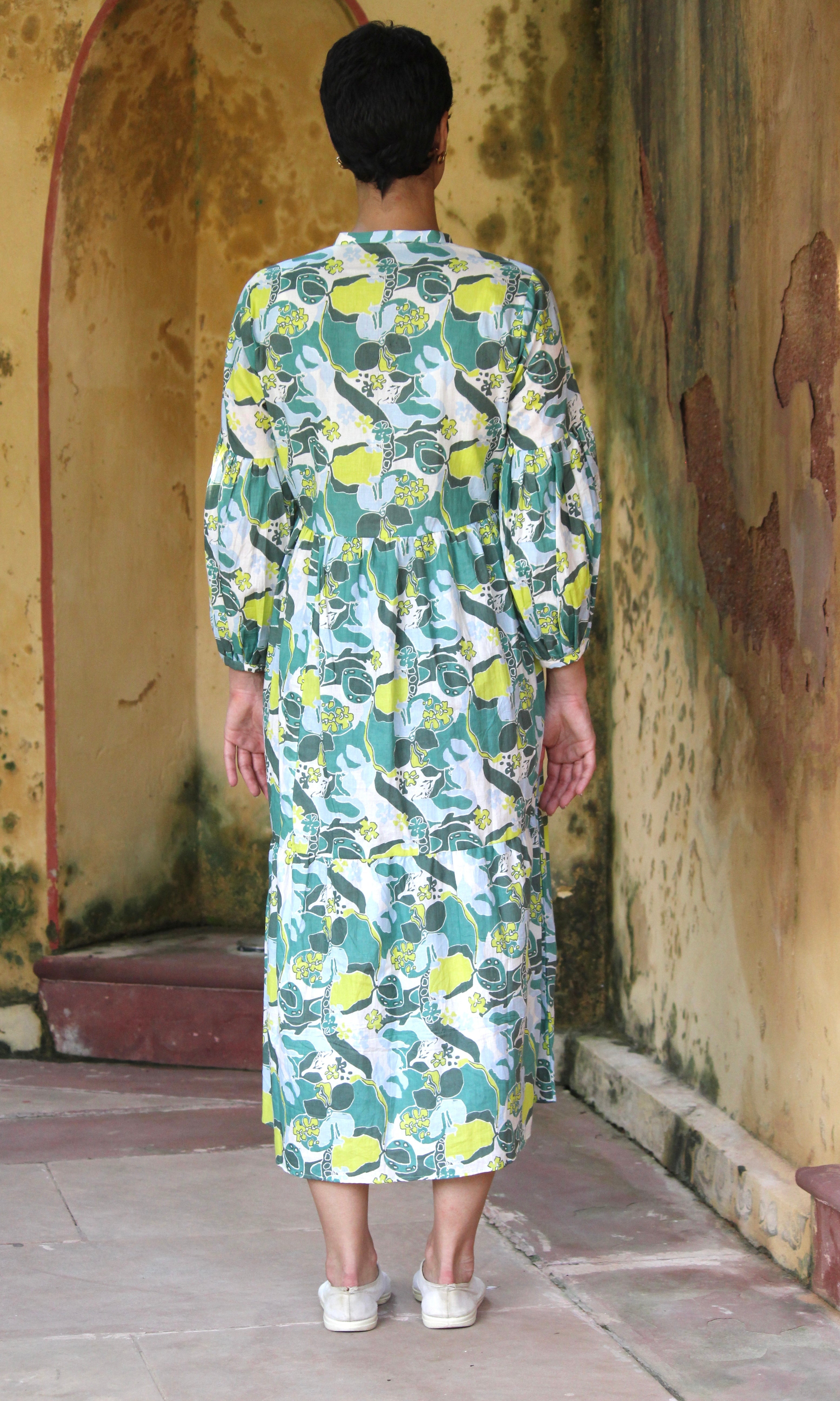 Green Cosmos Dress
