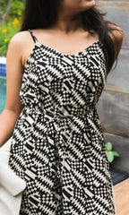 Black and white dress