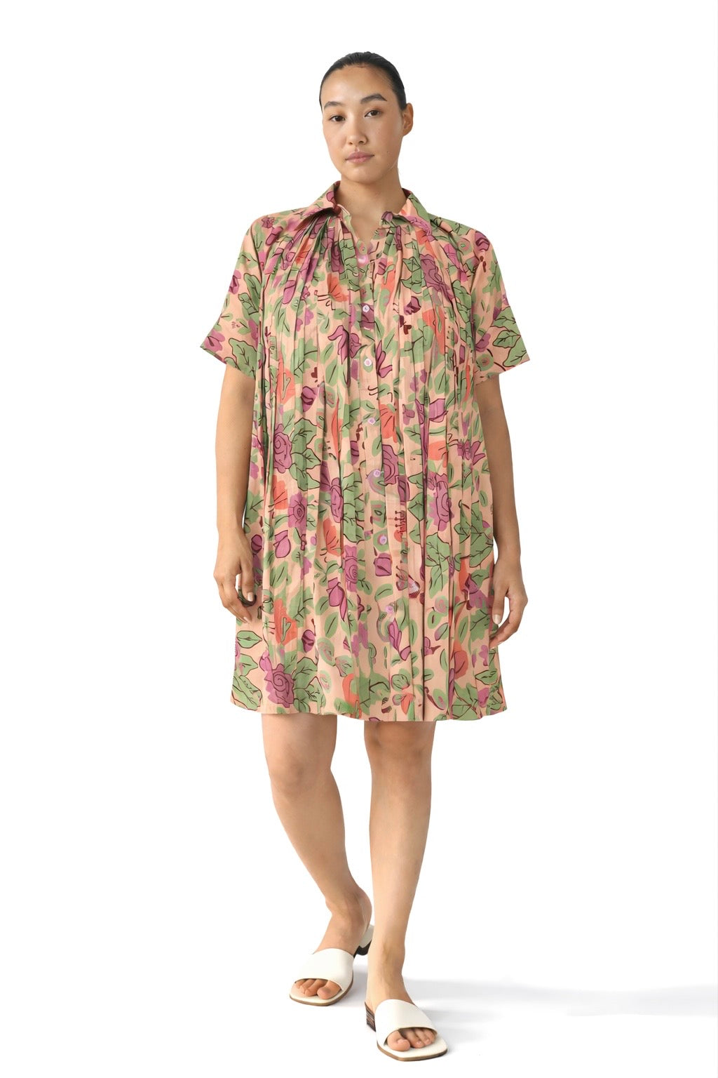 Florae Pleat Dress
