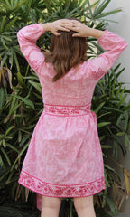 Camellia Mini Dress DRESSES Cyclamen 