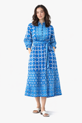 Artistic Blue Dress