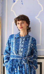 Blue Carnation Flounce Dress