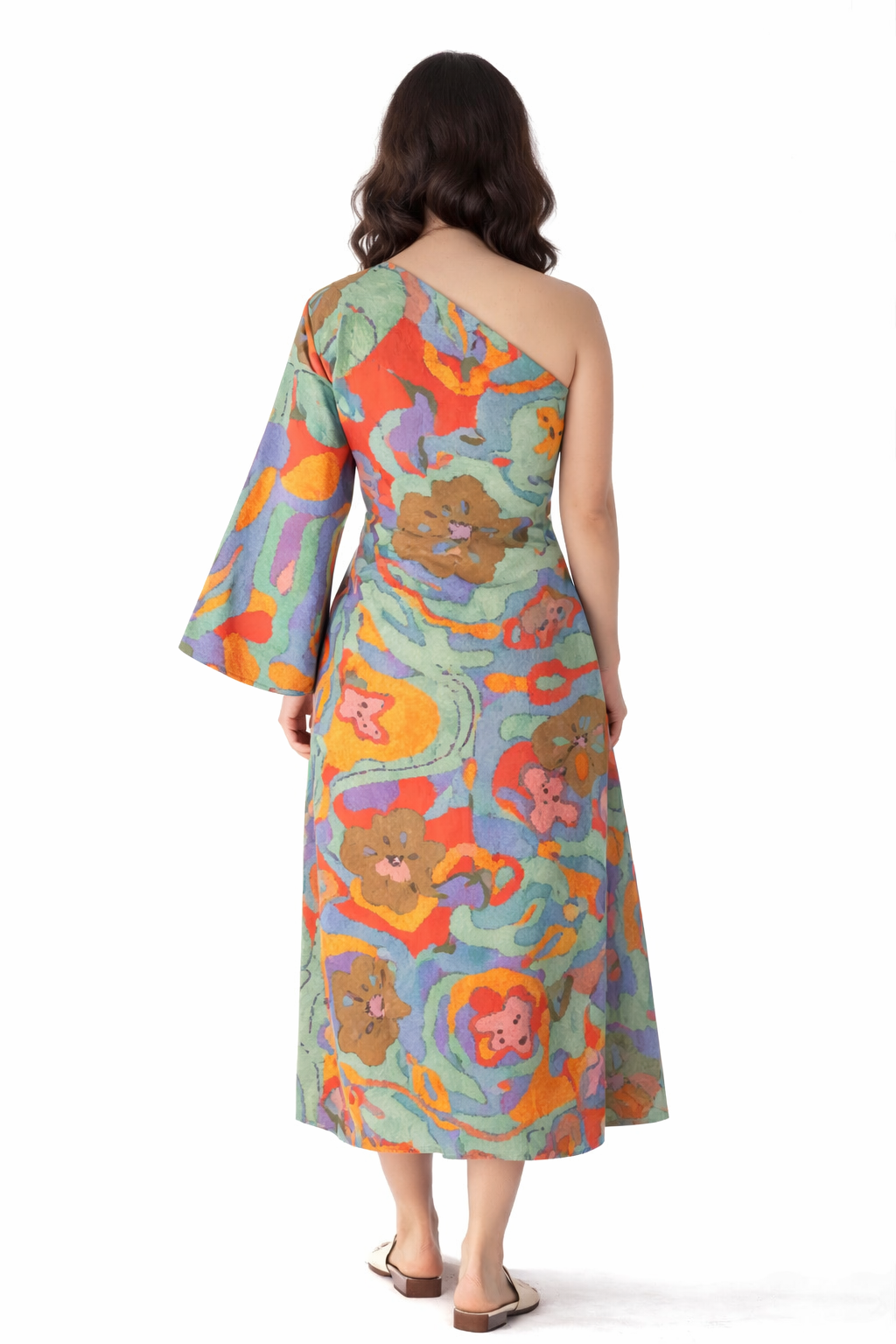 Colorflow Midi Dress