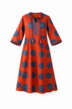 Rust Aura Midi Dress