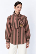 Strip Cocoa shirt