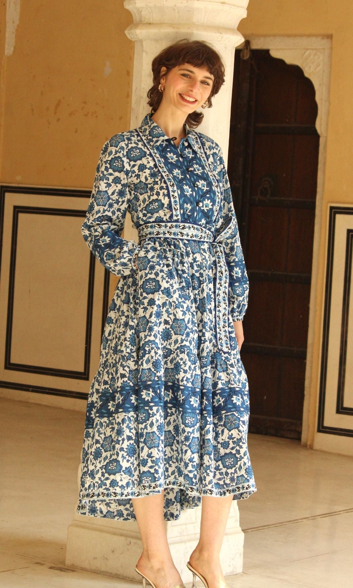 Blue Marigold Dress
