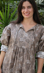 Leopard print border Dress