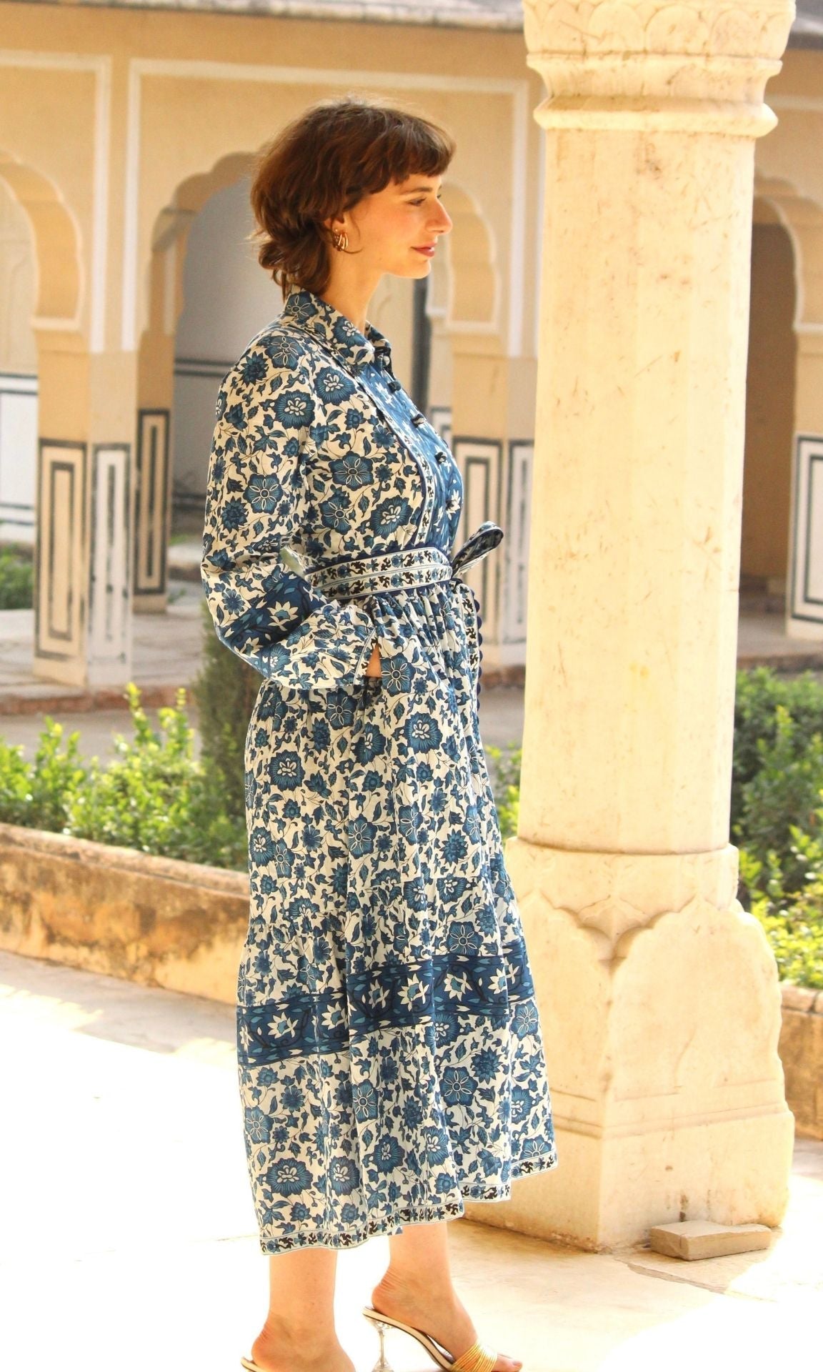 Blue Marigold Dress