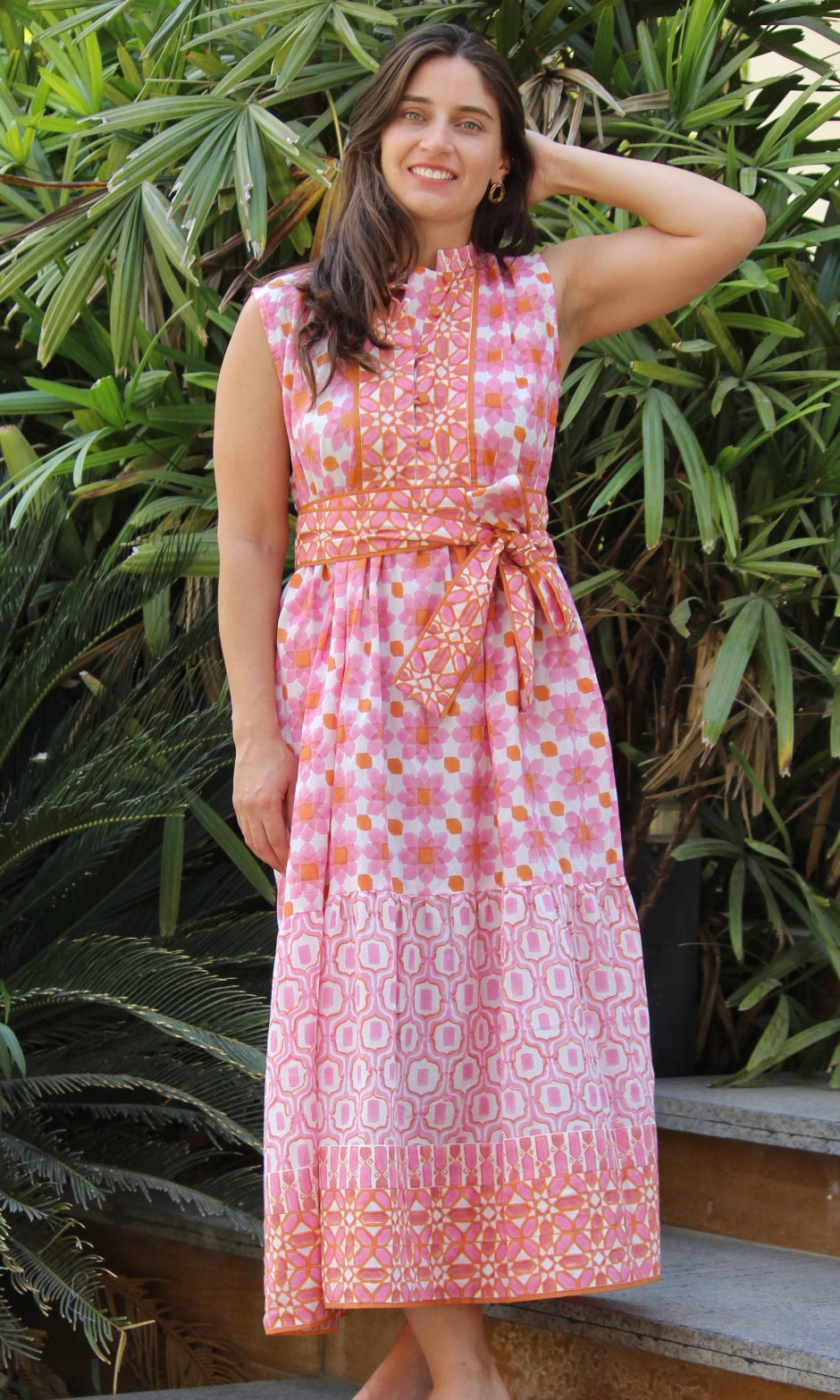 Daylily Midi sleeveless Dress