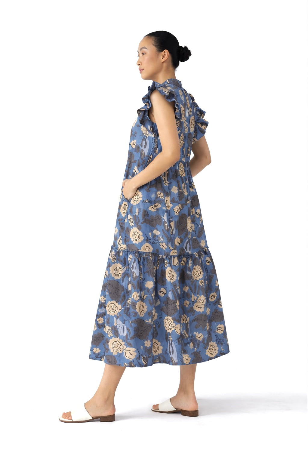 Floral Graffiti Midi dress
