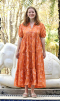 Leopard print Orange Dress