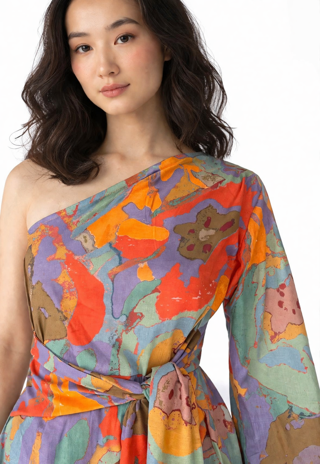 Colorflow Midi Dress