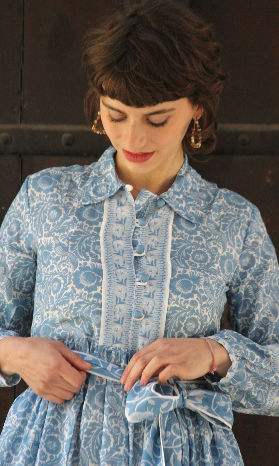 Blue Peacock Dress