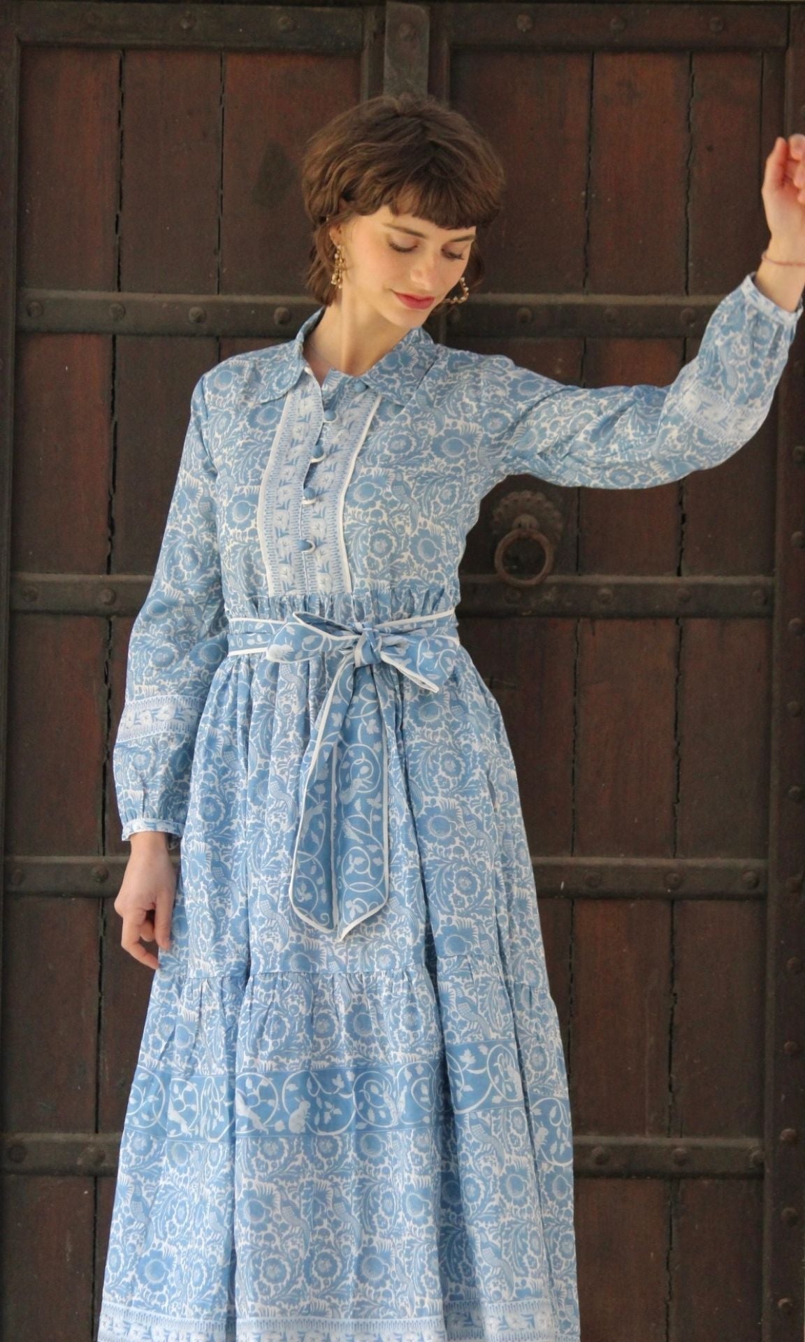 Blue Peacock Dress