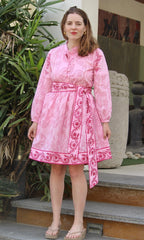 Camellia Mini Dress DRESSES Cyclamen 