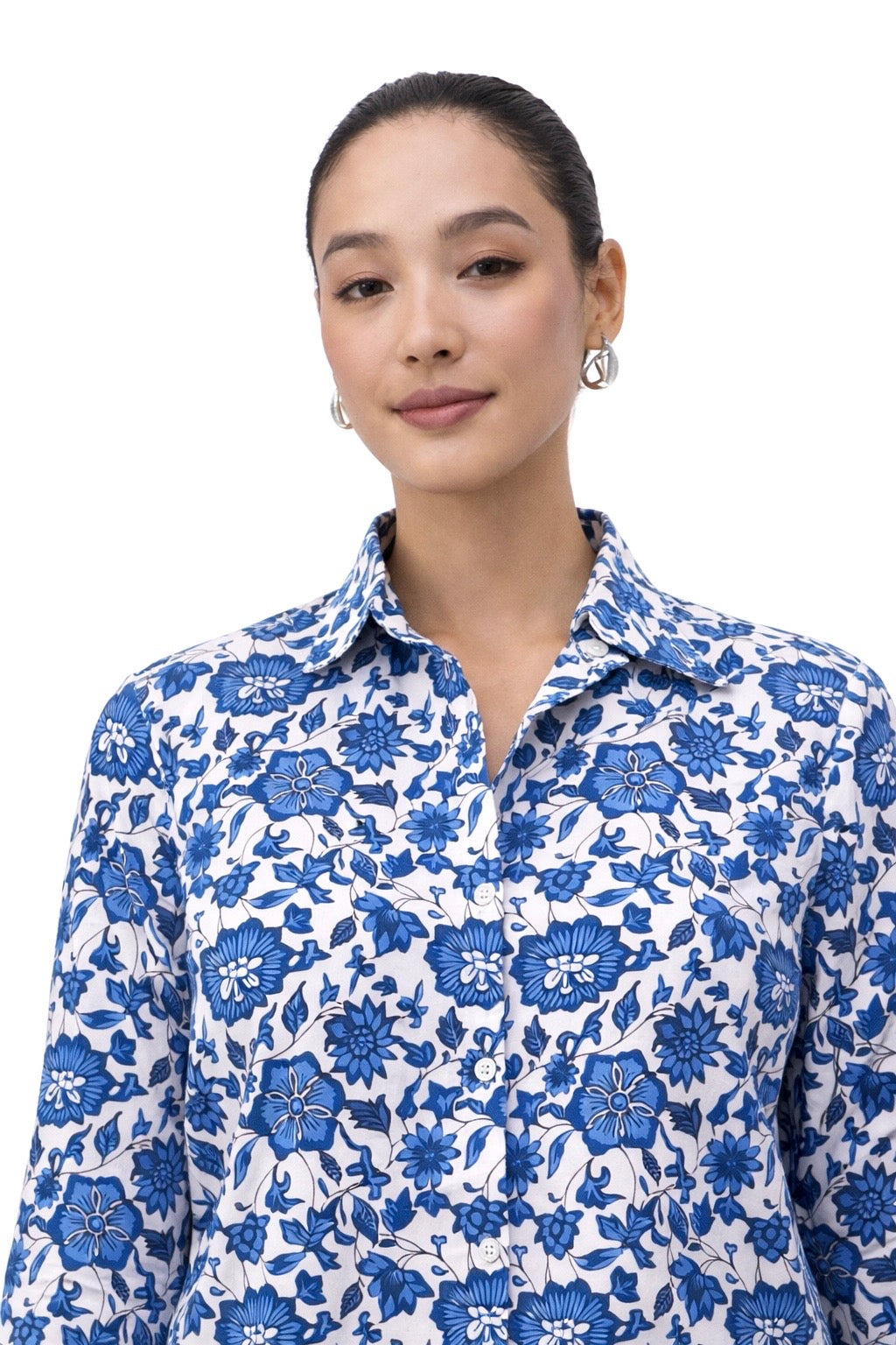Blue Botanical Shirt