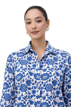 Blue Botanical Shirt
