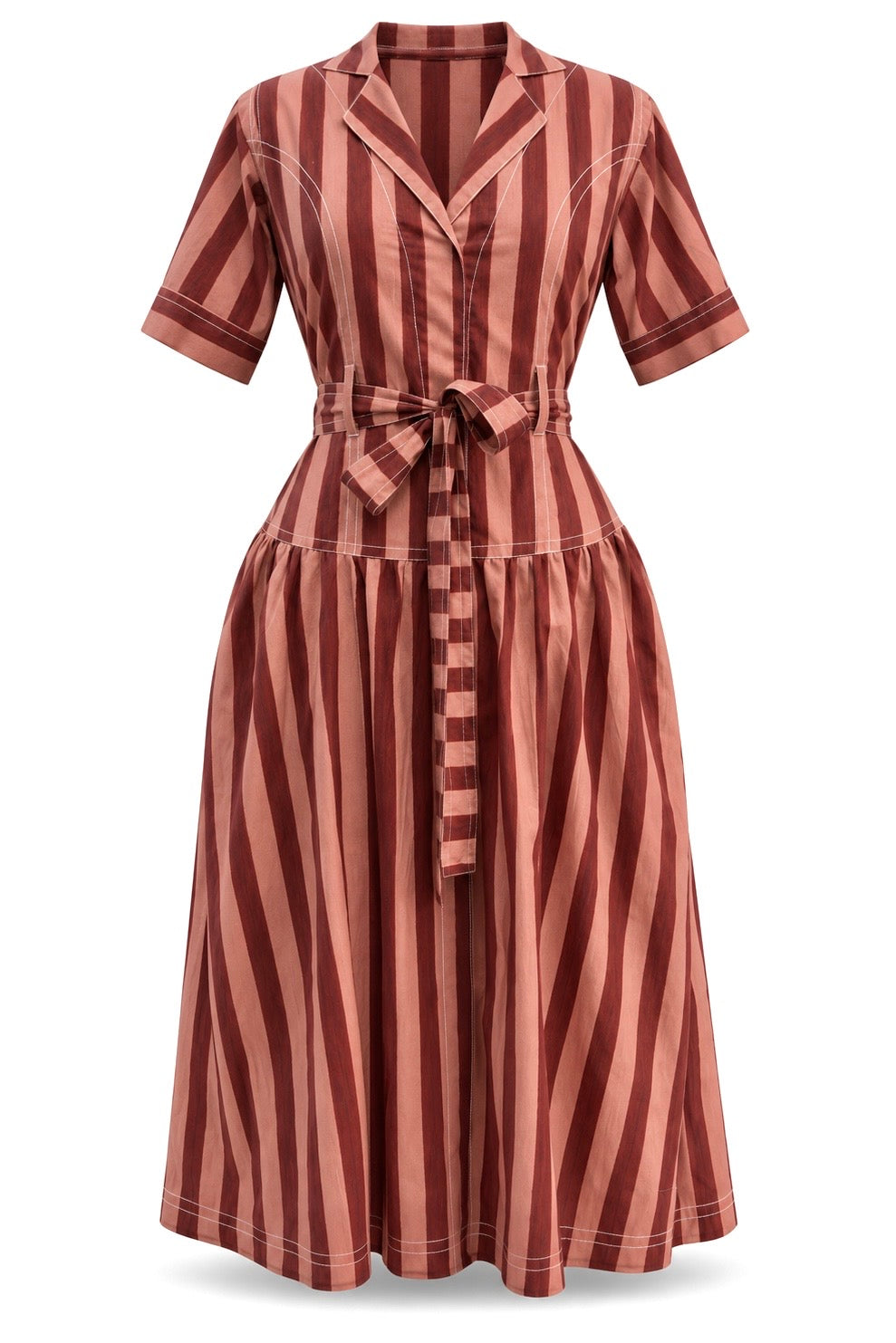 Cinnamon Stripe Dress