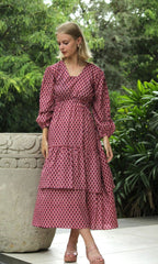 Hawa Mahal Flounce Dress