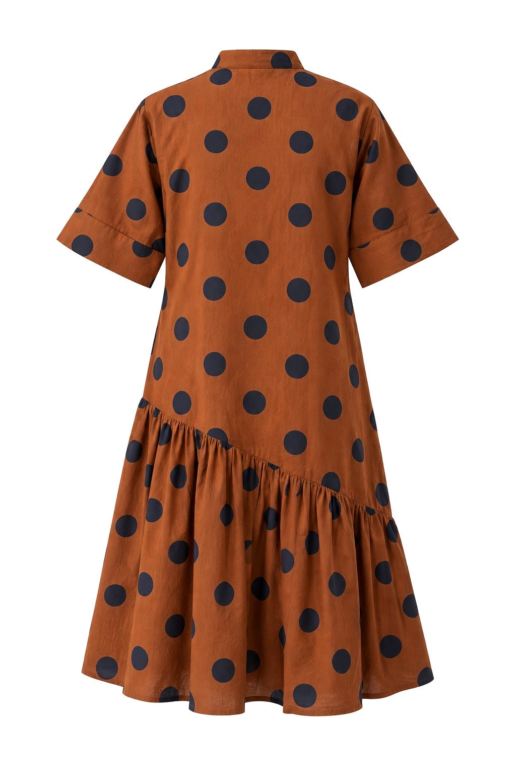 Rust Polka Mini Dress