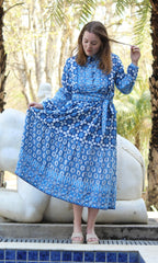 Artistic Blue Dress