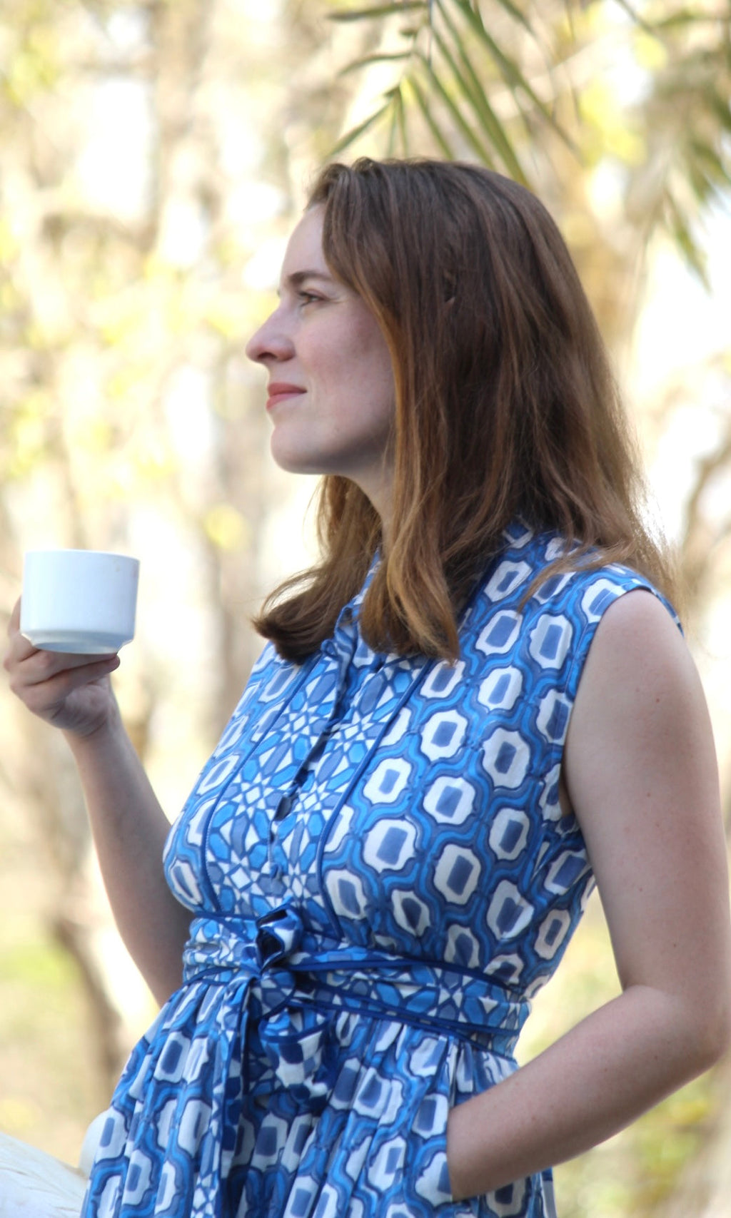 Artistic blue summertide Dress