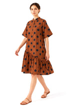 Rust Polka Mini Dress