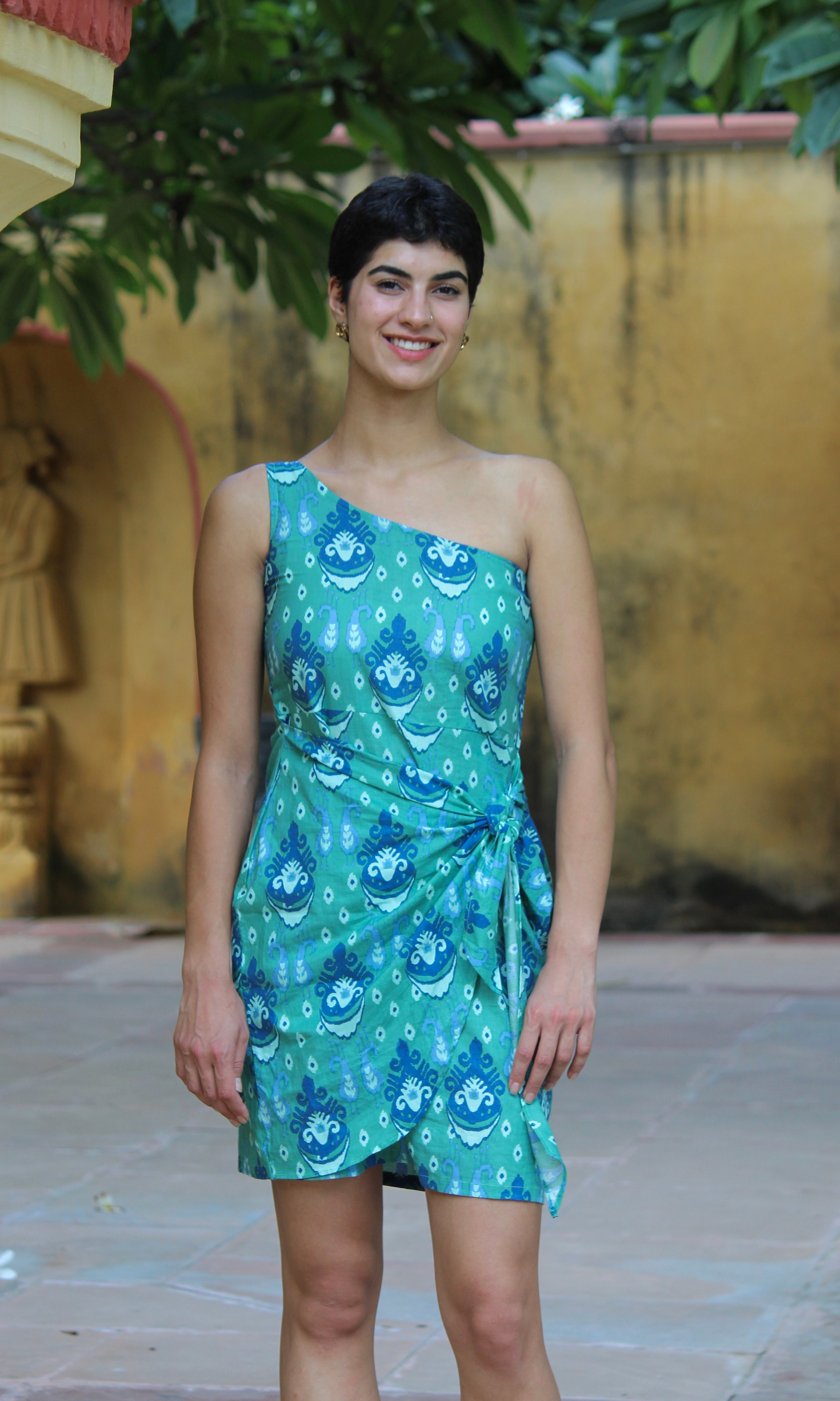 SILA GREEN SHORT DRESS