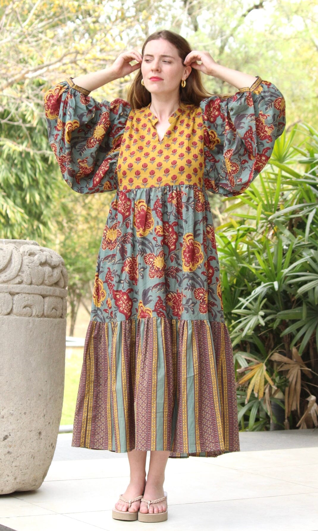 Grassland Ruffle Dress DRESSES Cyclamen 