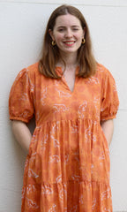 Leopard print Orange Dress