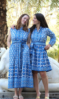 Artistic blue summertide Dress