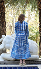 Artistic Blue Dress