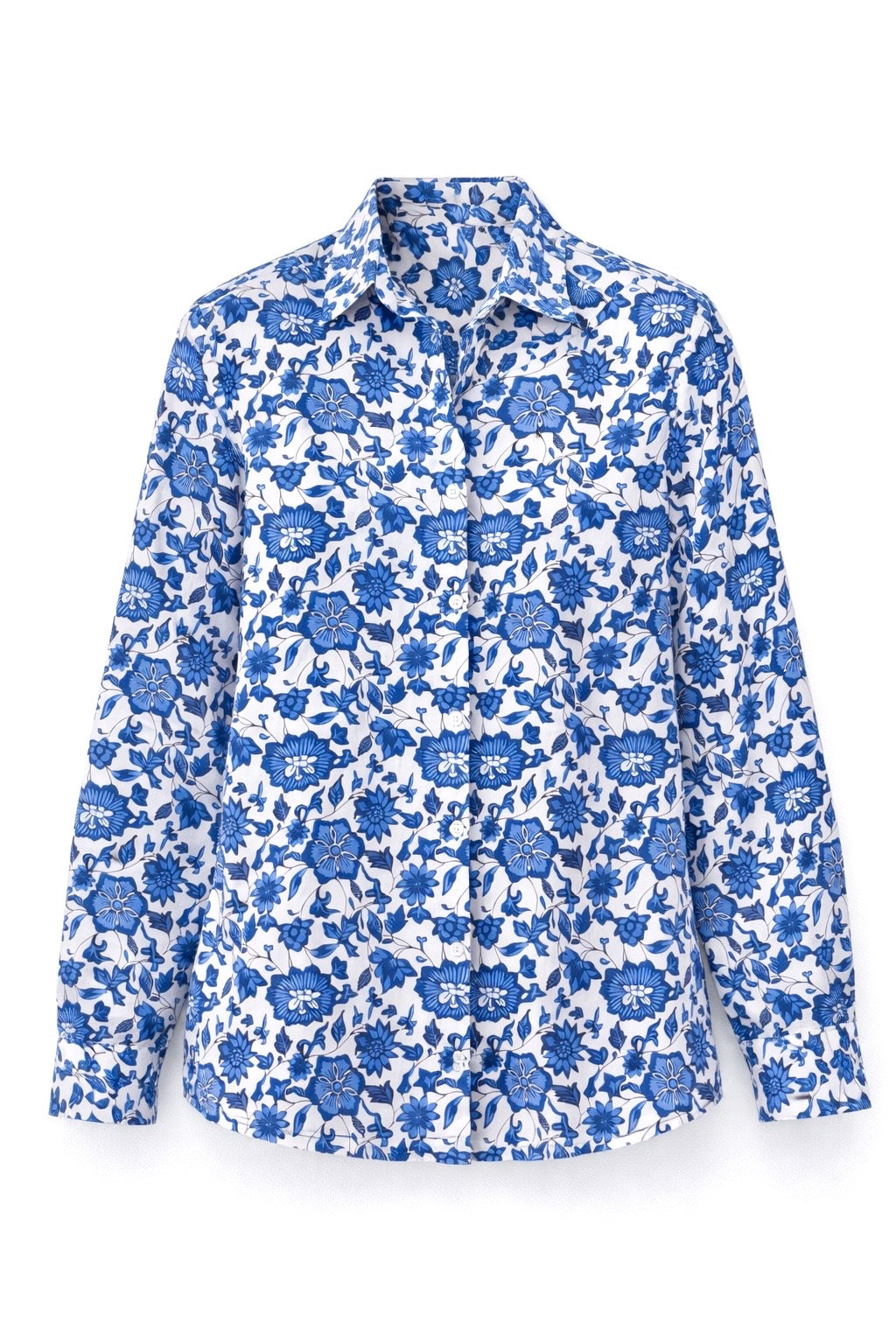 Blue Botanical Shirt